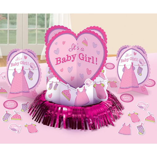Picture of ITS A GIRL DECORATION  KIT + CONFETTI